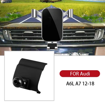 Auto Mobiiltelefoni Omanik Audi A6L A7 2012-2018 GPS Air Vent Mount Interjöör Esiistmed Bracket Raku Armatuurlauale Auto Tarvikud
