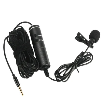 UHF Clip-Revääri Mic Isotroopne Stereo 3.5 mm Jack Plug Podcast Õpetamise Jahuti Müra Tühistamises Lavalier Mikrofon