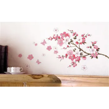 DIY Seinamaaling Decal Kleebis Plum Blossom Prunus Mume Lilled Hiina Maali Eemaldatav Seina Art Kleebised Kleebised Home Decor