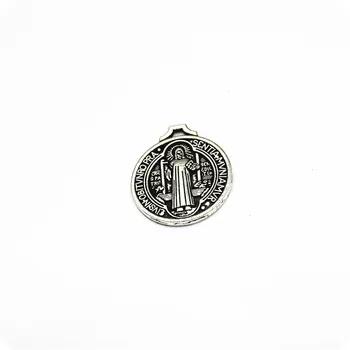 18pcs Ring Saint Benedict Medal Võlusid Ripats Tarvikud Diy Käsitöö Kaelakee Järeldused Ehete valmistamise Tarvikud Hulgimüük