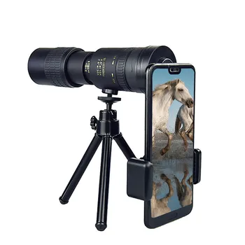 4K 10-300X40mm Super Telefoto Zoom Monocular Teleskoobi Kaasaskantav Dual Focus Monocular Teleskoop