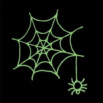 Plaastrid Noctilucent Spider Võrke Kleepsud Riided termosiiret Trükkimine Muster Teenetemärgi Mood Stiil Helendav Laik