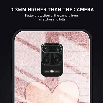 Telefoni Puhul Xiaomi Redmi Märkus 9S 8 9 8T 7 9C Mi 10T Pro 9T 10 Lite Karastatud Klaasist Mobiil Kate Rose Gold Pink Printsess Kuninganna