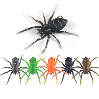 1tk Spider Pehme Sööt pesca 8cm 7g Silikoon Sööt Kunstlik Softbait Landid Weedless Kalapüügi Peibutis Realistlik Disain
