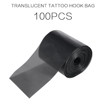 100tk Ühekordsed Clip Cord Varrukad Tätoveering Konks Line Kotid Tolmukaitse Kaas Tatto Masin Kaitsta Must Läbipaistev