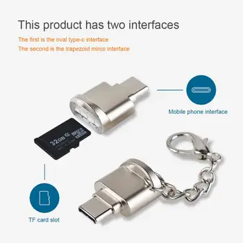 Kaasaskantav USB-3.1 C-Tüüpi Kaardi Lugeja, USB-C TF Micro SD OTG Adapter Type-C-Mälukaardi Lugeja, Samsung Macbook Huawei LeTV