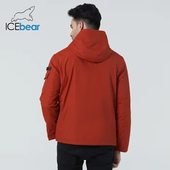 ICEbear 2021 Meeste lühike jope kevad stiilne mantel kapuutsiga kvaliteetne meeste brändi rõivad MWC21601I