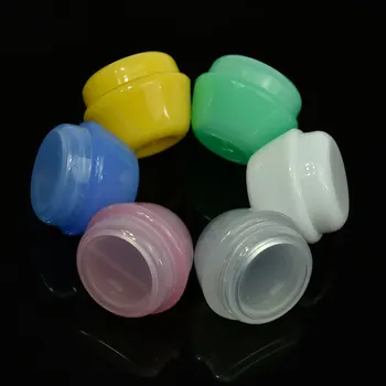 5tk Kosmeetika All Reisi Pudelid valge/roosa/läbipaistev/sinine/roheline/kollane 5g Plastikust Tühi Meik Koor Konteiner Pott Ja H&*&