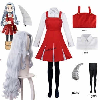 Anime Boku no Minu Kangelane akadeemiliste Ringkondade Hooaeg 4 Eri Cosplay Kostüüm Ühtne Kleit Halloween Kostüüm Parukas Sarv Täielik Komplekt Komplekt