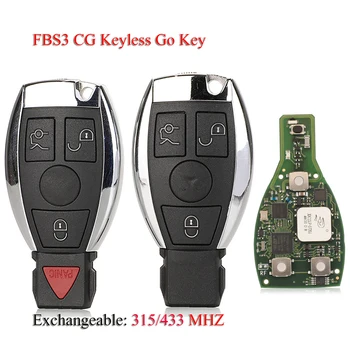 Kutery CG MB FBS3 Keyless Go Serveri Võti Mercedes Benz W164 W166 W216 W221 W251 W207 W166 W212 315/433MHZ BGA Süsteem