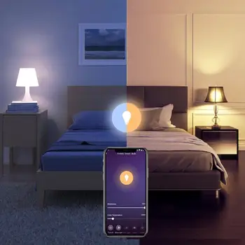 15W WiFi Smart Lamp E27 B22 RGB LED Lambi Tööd Alexa/Google Kodu RGB+Valge Juhitava Taimeri Funktsioon Magic Lamp