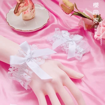 Jaapani käevõru girl lolita princess pits käevõru bow lace käepaela käevõru