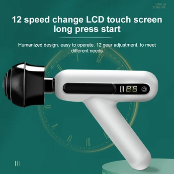 LCD-Ekraan, Massaaž Relv Professional Deep Muscle Massager Valu Keha Lõõgastuda Näo Relv Fitness Kehakaalu Relv