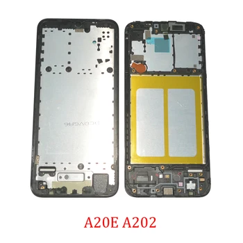 Telefon Bezel LCD Raami Samsung Galaxy A20E A202F A202F/DS Originaal Telefoni Korpus Ekraani Raamil Esipaneel Plaat Osa