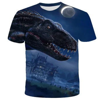 Suvel 3D Jurassic Park T-Särk Lapsed Funny Casual Dinosaur World T-särk Laste Poiss, Tüdruk Riided Lahe Tshirt Tops Tees