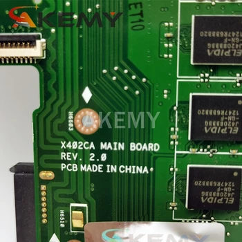 AKEMY X402CA originaal emaplaadi Asus X502CA koos 4GB-RAM I3-3217U Sülearvuti emaplaadi