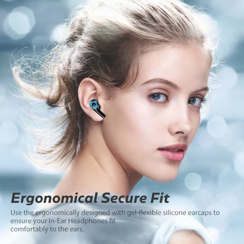 JFWEN PT05 TWS Traadita Bluetooth-Hearphones Touch Control Kõrvaklapid Led-Ekraan, Veekindel Earbuds-Peakomplekt Koos Mikrofoniga