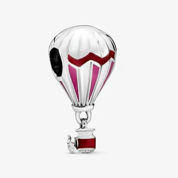 Naiste Käevõrud Ehted 925 Sterling Hõbe Sünnipäeva Kingitus Red Hot Air Balloon Reisi Võlu sobivus Originaal Pandora Käevõrud