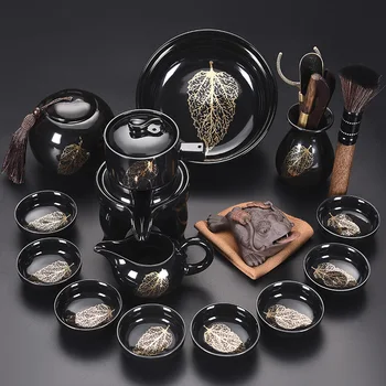 Hiina Luksus Tee Set Teaware Keraamiline Kaasaskantav Tee Set Gaiwan Tseremoonia Kahve Fincan Takimlari Vintage Portselanist Teekann 60AA07