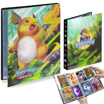 4 Tasku Raichu Pokemon Album 240 Kaardi Raamat Kaardi Omanik, Mängides Mängu Livre Pokémon Sideaine Kausta Koormatud Nimekirja Kogumise Lapsed Mänguasjad