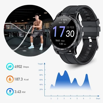 2021 Smart Watch Mehed smartwatch VIINUD Täieliku puuteekraaniga Android, iOS Südame Löögisageduse, vererõhu Monitor Veekindel Fitness Vaadata