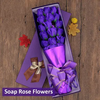 Seep Rose Head emadepäeva Kingitus simulatsiooni lille 18 Nelgi Seep Flower Box Igavene Lille Kimp 520 Kingitused декор для дома