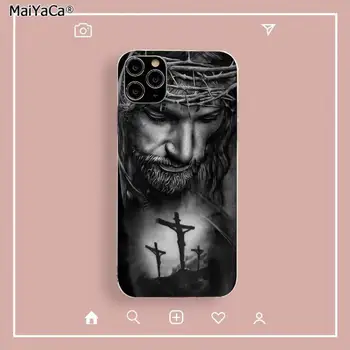 MaiYaCa Jeesuse Kristuse Risti Coque Shell Telefon Case for iPhone 11 pro XS MAX 8 7 6 6S Pluss X 5S SE 2020 XR fundas