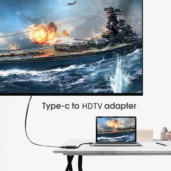 USB-3.1 C-Tüüpi HDMI-Ühilduva 4K Adapter Huawei P20 Pro Sülearvuti TV Monitor USB K 4K HDMI-Ühilduvate Converter