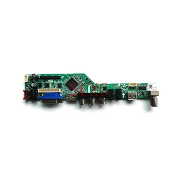 LVDS 40 Pin-DIY Kit For LTN133AT27/LTN133AT28 LED/LCD Analoog signaali HDMI-ühilduvate VGA USB-AV 1366*768 Maatriks töötleja juhatus