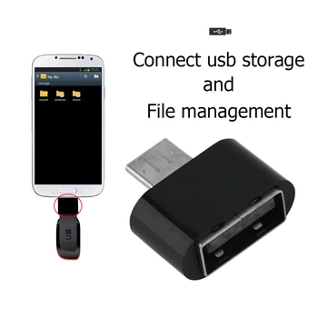 Mini Micro-USB Isane USB 2.0 Female Adapter OTG Converter For Android Telefoni, Tahvelarvuti Ühendada U-Flash-Hiir Klaviatuur