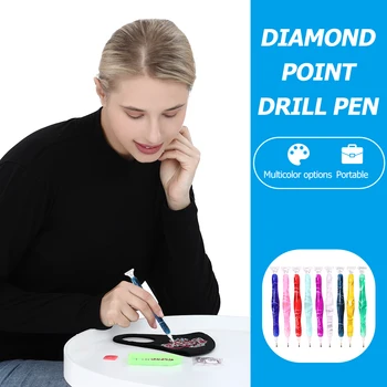 Ristpistes DIY Diamond Maali Pen Kive Tikandid Pilte Punkti Puurida Pliiatsid jaoks 5D Maali Tarvikud