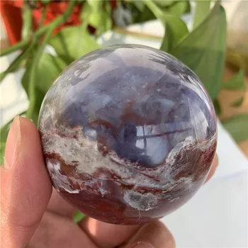 50-70mm Loomulik ookeani jasper palli roosa ookeani jasper kera tervendav crysral kivi palli fengshui teenetemärgi