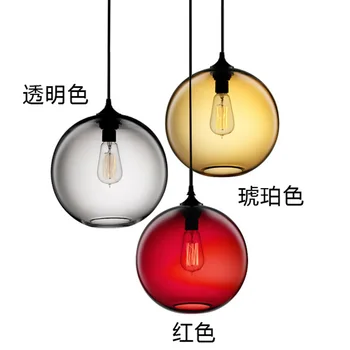 Ameerika Retro Loominguline Värvi Klaas Pirn Lamp Magamistuba Baar Restoran Barber Rõivapood Lühter Valgustid