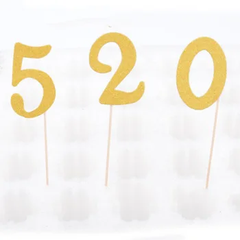 Number Koogikarpides Torukübar Kuld, Hõbe Paber 0-9 Digitaalse Sünnipäeva Kook Aseta Kook Kaunistamiseks Pulmad Koogid Magustoit Decor 2021