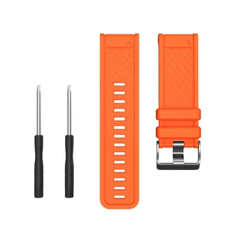 Mood Silikoon Sport Watchbands Eest Garmin Fenix 2/Fenix 1/Fenix 3/Fenix 3 HR/Fenix 5X Asendamine Rihm Koos Kruvikeeraja Tööriist
