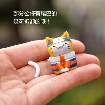 8PCS/PALJU Mini Armas Mini PVC Kass Jaapani Armas Simulatsioon Loomade Kass Loova Käsitöö Ehteid Kodu Kaunistamiseks Lapsed Kingitus