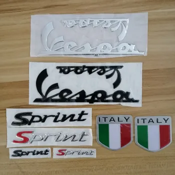 3D Itaalia itaalia Lipu all Auto kleebis Pääsme Decal Logo jaoks PIAGGIO Vespa Sprint