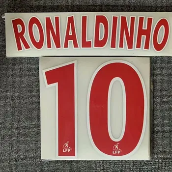 2001-2002 #10 Roaldinho Nameset Trükkimine DIY Kohandada mis Tahes Nime ja Numbri Trükkimine Jalgpall Plaaster Badge)