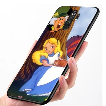 Disney Alice in Wonderland Eest Xiaomi Redmi Note10 10S 9T 9S 9 8T 8 7 6 5A 5 4 4X Peaminister Pro maksimaalne Must (Max black Telefoni Juhul Katta