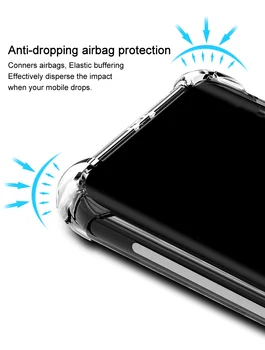 Õhu Padi Põrutuskindel Case for Samsung Galaxy Note 20 Ultra Turvapadi Silikoon TPÜ Kate Samsung S20 S21 Ultra S21 Pluss S20 FE