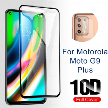 2-in-1 Motorola Moto G9 Pluss Mängida Ekraan Kaitsja Ees + Objektiivi Jaoks Moto G 9 Pluss Mängida G9Plus G9Play Anti-scratch 9h Glas