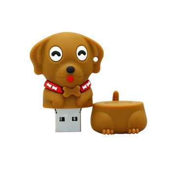 Pen Drive Cartoon Mini Buldog Mops Labradori Koera USB Flash Drives 8GB 16GB 32GB 64GB 128GB Pendrive 256GB Kkel USB mälupulk