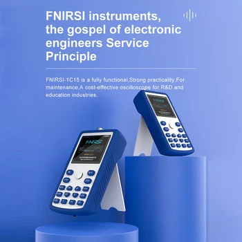 FNIRSI-1C15 2,4-Tolline Ekraan, Digitaalne Ostsilloskoop 500MS/S diskreetimissagedus koos 110MHz Bandwidth 1KHz/3.3 V Mitmeotstarbeline Ostsilloskoobid