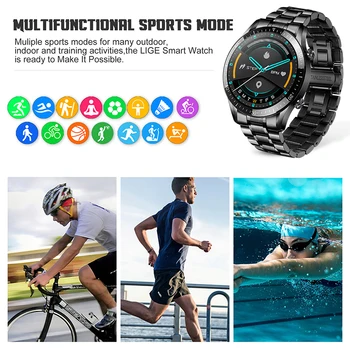 Bluetooth Telefoni Smart Watch Meeste Veekindel Sport Fitness Vaata Tervis Tracker Ilm Ekraan 2021 Uus smartwatch meeste GT
