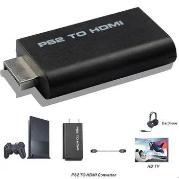 PS2 HDMI Konverter HD-Line Audio Adapter, AV-Sisend HDMI-3,5 mm Audio/Video Signaali Väljund Kaabel PS2 HDTV Ekraan