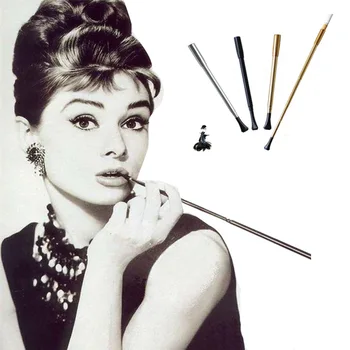 Hepburn Sama Lõike Sigareti Omanik Retro Filter Piibud Teleskoop Pikk Varras Foto Tulemuslikkuse Prop Huulik cigaret