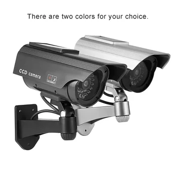 Päikese näiv CCTV Kaamera Hoge Simulatie Võltsitud Kaamera Led Rood Licht Knipperen Väljas Kodu Turvalisuse Järelevalve Kaamera