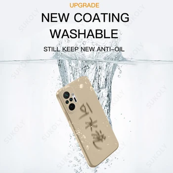 Algne Ruut Vedela Silikooniga Puhul Xiaomi Redmi Lisa 10 Pro 9 8 7 9s 10s 9T K40 Poco F3 X3 M3 Pro Pehmest Silikoonist TPÜ Kate