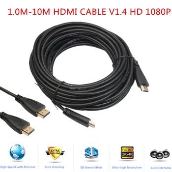 High Speed Kaabel 1M-1,5 M 2M 3M 5M 10M Video Kaablid 1.4 1080P 3D kullatud HDTV XBOX, PS3 Xbox PS3 PS4-TV HDMI-ga ühilduv