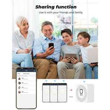Zigbee MINI Wifi Smart Lüliti 16A Kontroll-Taimer Traadita Lülitid Targa Kodu Automaatika Kooskõlas Tuya Alexa Google Kodu